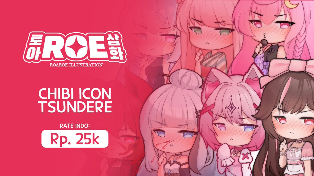 hi teman teman.. aku buka komis [YCH] chibi tsundere khusus buat rate indo 25k aja yaa..jika ada yang berminat bisa langsung dm 😊

retweet appreciated, terima kasih 🫶