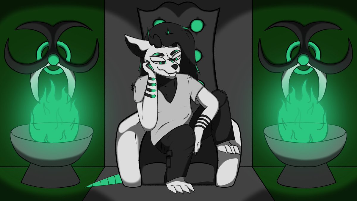 TheNoteableOne1's tweet photo. I "remastered" an old art piece of mine, so I present, The Throne 2! https://t.co/vzAIRgGhI6