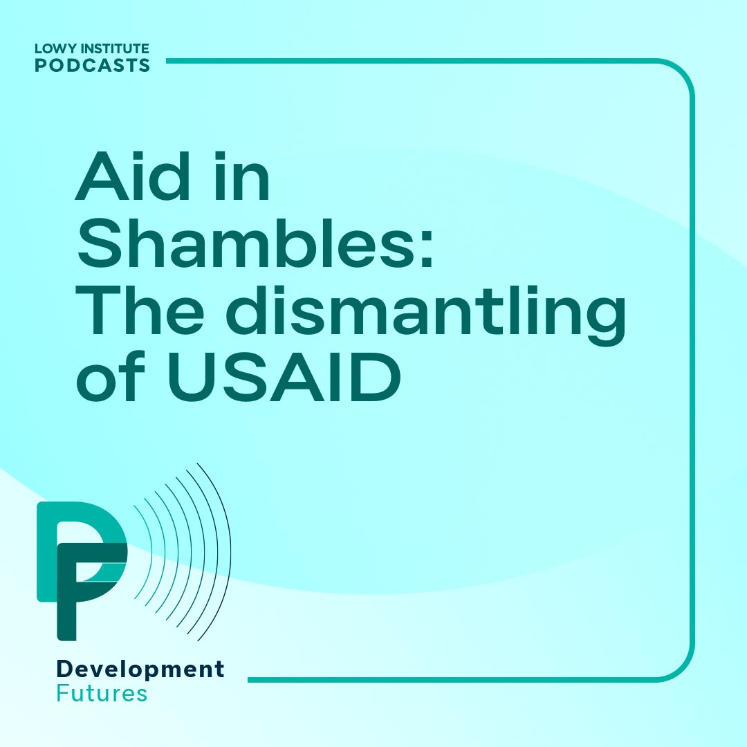 The Lowy Institute (@lowyinstitute) on Twitter photo NEW PODCAST: In this episode of Development Futures, <a href="/RolandMRajah/">Roland Rajah</a>, <a href="/AlexandreDayant/">Alexandre Dayant</a> and <a href="/GraceStanhope/">Grace Stanhope (@gracestanhope.bsky.social)</a> discuss the implications of US President Donald Trump's decision to dismantle the world’s biggest foreign aid program.
🎧lowyinstitute.org/publications/d… NEW PODCAST: In this episode of Development Futures, <a href="/RolandMRajah/">Roland Rajah</a>, <a href="/AlexandreDayant/">Alexandre Dayant</a> and <a href="/GraceStanhope/">Grace Stanhope (@gracestanhope.bsky.social)</a> discuss the implications of US President Donald Trump's decision to dismantle the world’s biggest foreign aid program.
🎧lowyinstitute.org/publications/d…