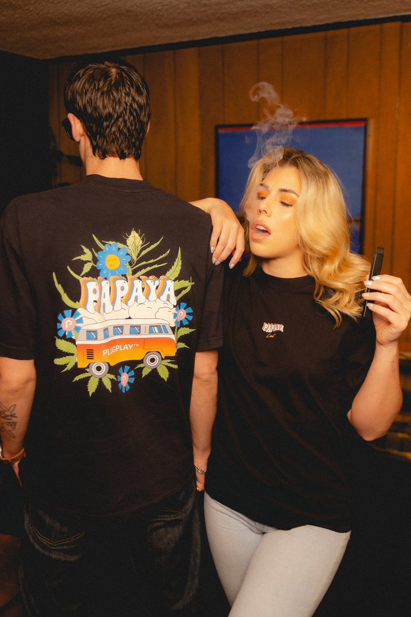 plugplayallday's tweet photo. Rollin into our Papaya era🍃 #Livest 

Papaya Livest Tee Available at: https://t.co/0ilrWCmKk9 https://t.co/dI5xBNSANT