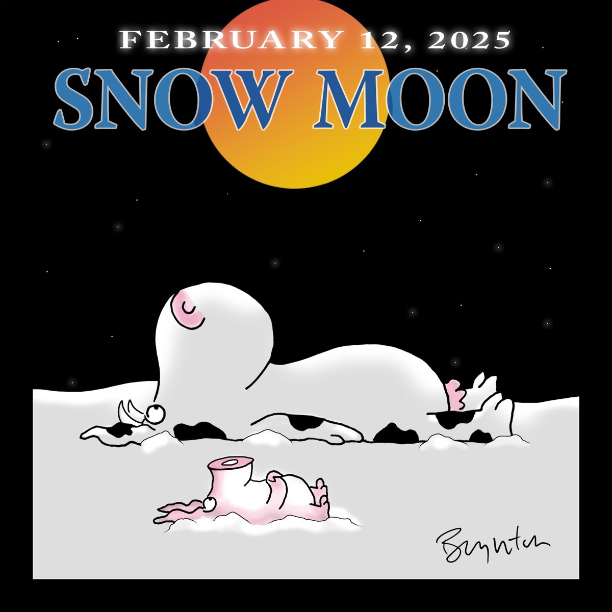 Gaze up in wonder. #FullMoon #SnowMoon