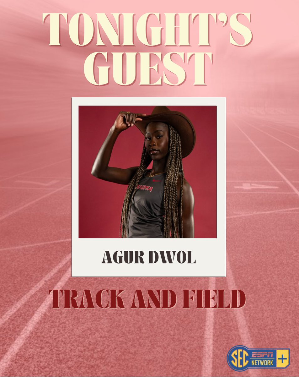 We’re going live RIGHT NOW on ESPN+‼️

Featuring BJ Green &amp; Agur Dwol from OU’s track team

#universityofoklahoma #ou #outrackandfield #trackandfield #ncaa #gaylordcollege #soonersportspad #boomersooner