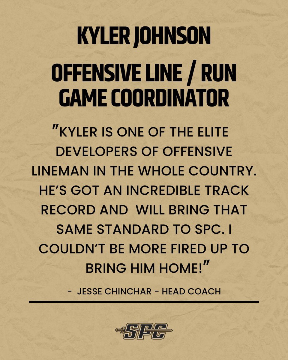 Welcome to SPC @CoachJohnsonTSH #GoldStandard ◼️