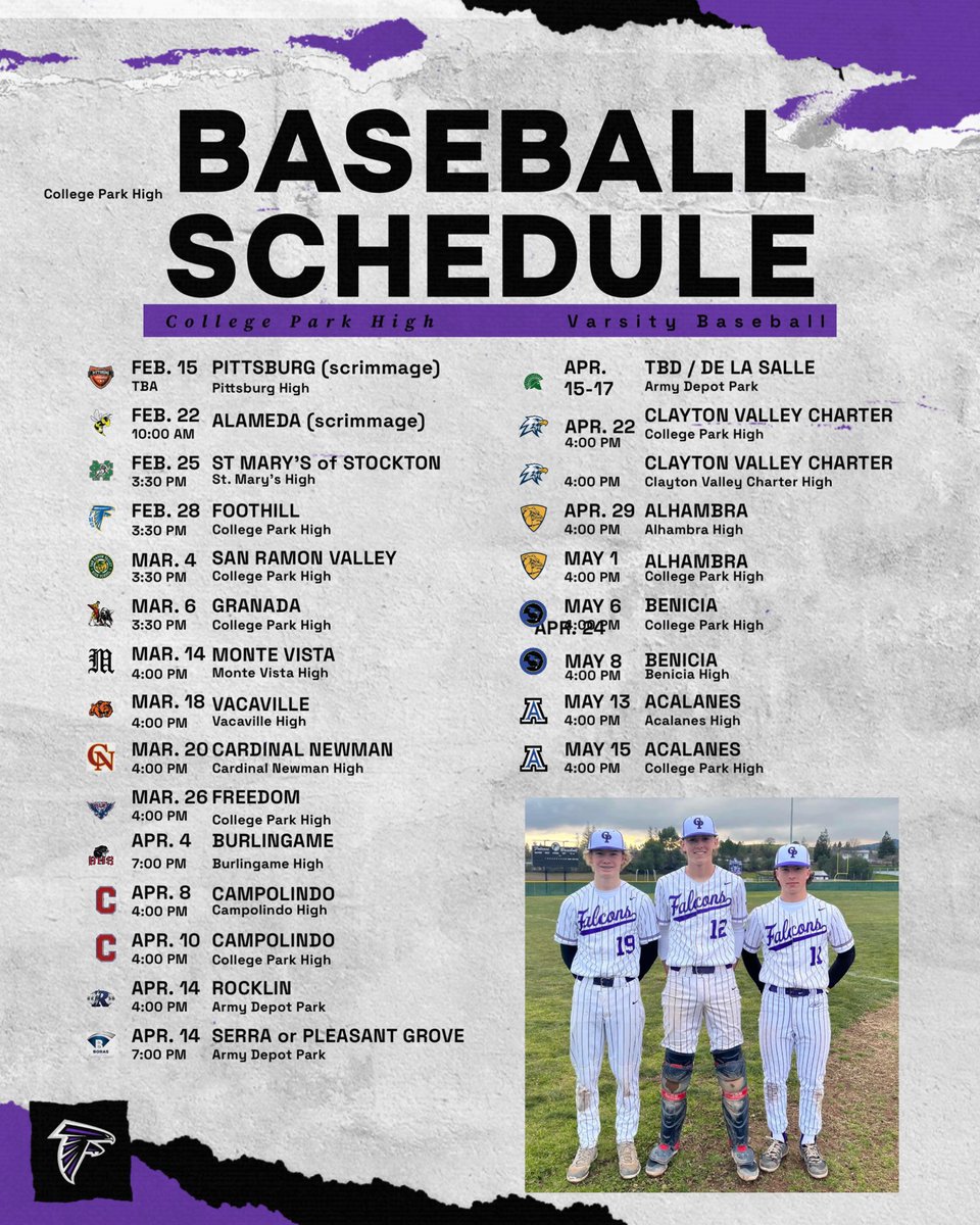 CP baseball schedule, let’s go! <a href="/CPFalconsBBall/">CollegePark Baseball</a> <a href="/block_cp/">Block CP</a>