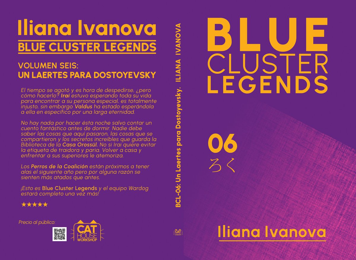 IvanovaIli's tweet photo. Es hora de un cover teaser del volumen 6.
Y la fecha de ésta fiesta es: 6.6.

No me gusta ése número, pero si todo sale bien
puede que cambie de opinión...

¡ESTO ES #BLUECLUSTERLEGENDS! ✊💜
Volumen 6: Un Laertes para Dostoyevsky.

Sigue leyendo  hasta el final y dale un RT. 🙏 https://t.co/OuyQnIvg4b