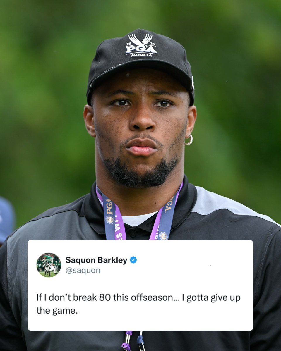 Saquon’s already thinking about golf season… ONE OF US.

<a href="/saquon/">Saquon Barkley</a>