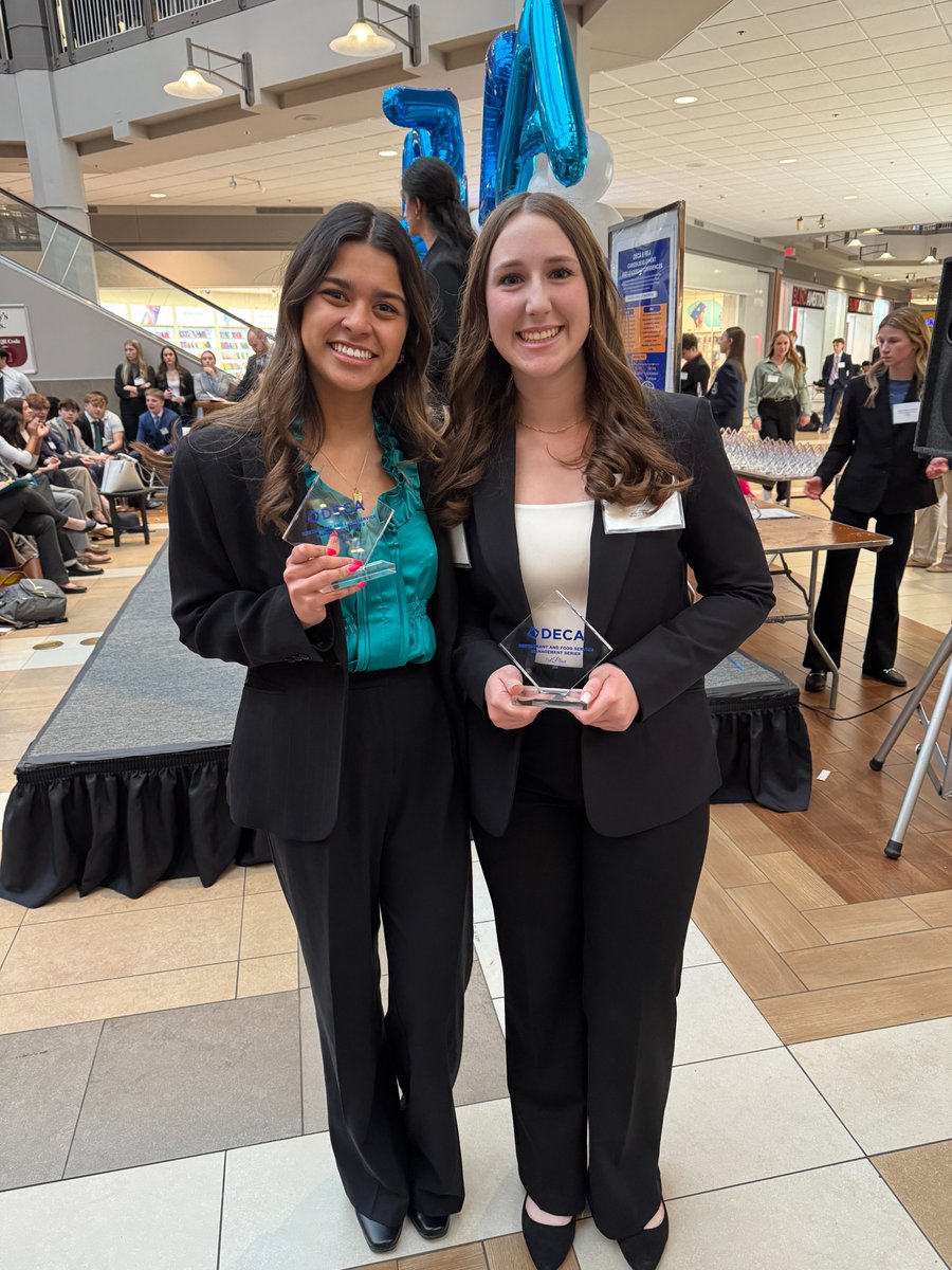 District 6 Competition
Restaurant and Food Service Management

Shalini Sharma – 1st Place
Nina Hewlett – 3rd Place