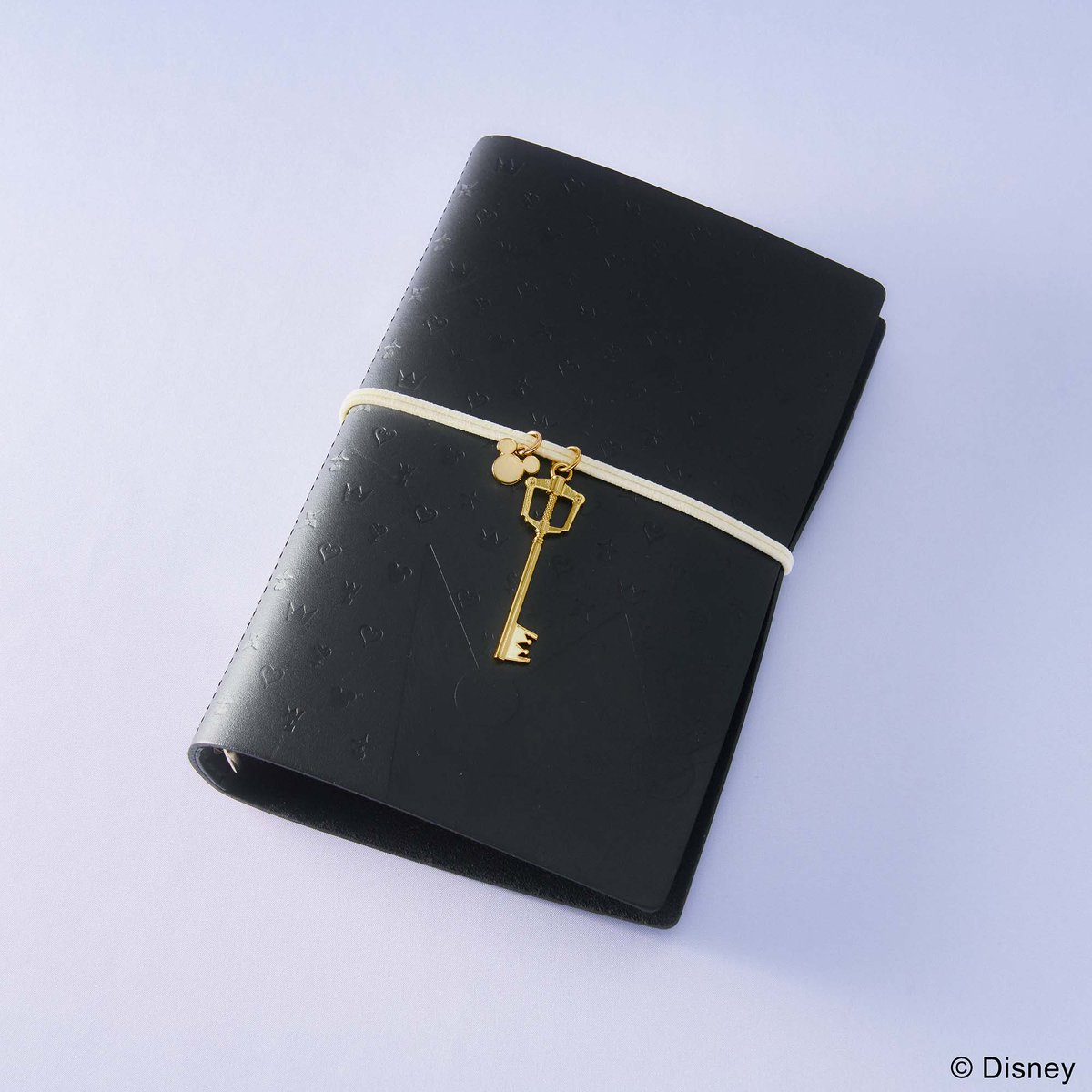 キングダムハーツ　手帳カバー キングダム ハーツ_ステーショナリー 本革システム手帳カバー ブラック