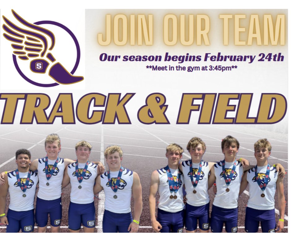 In less than two weeks the 2025 Track &amp; Field season will begin!  Join us on the track for another fun and successful season!

⚡️GO TIGERS⚡️

#tigerpride #spenceriowa #spencertigers #speedculture
