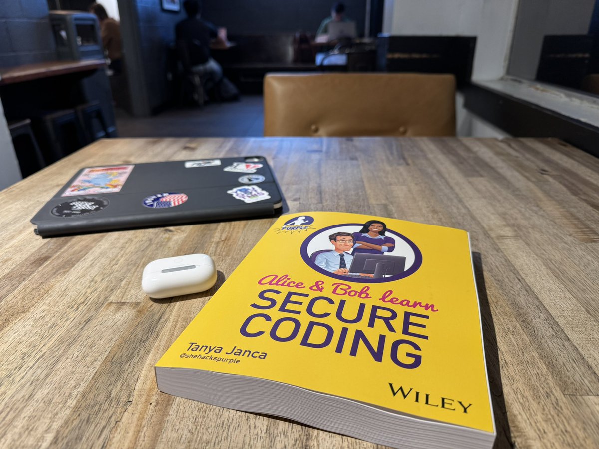 RGV_Cycling's tweet image. Starting this new book. Yes it’s nerdy but the plot is a good one @shehackspurple #coding #securecode #reading #books I suggest that you pick one up yourself.