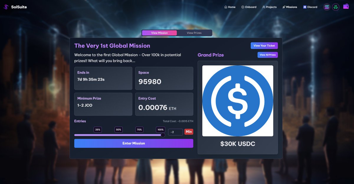 Sol Suite by JellyCo. (@sol_suite) on Twitter photo Finalizing prizes for our next Global Mission going live this week.
Obviously going to include <a href="/MavrixSOL/">Mavrix</a>, <a href="/GambullsCasino/">Gambulls.com</a> and <a href="/GalacticGeckoSG/">🟩Galactic Gecko Space Garage 🦎 🛸 🪐</a> but who else?
Tag some projects under this tweet we should include! Finalizing prizes for our next Global Mission going live this week.
Obviously going to include <a href="/MavrixSOL/">Mavrix</a>, <a href="/GambullsCasino/">Gambulls.com</a> and <a href="/GalacticGeckoSG/">🟩Galactic Gecko Space Garage 🦎 🛸 🪐</a> but who else?
Tag some projects under this tweet we should include!