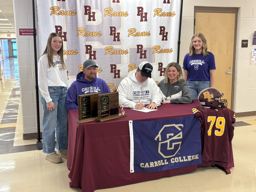 Congrats to Will Taylor for making the commitment to play at the next level, Carroll got a good one!