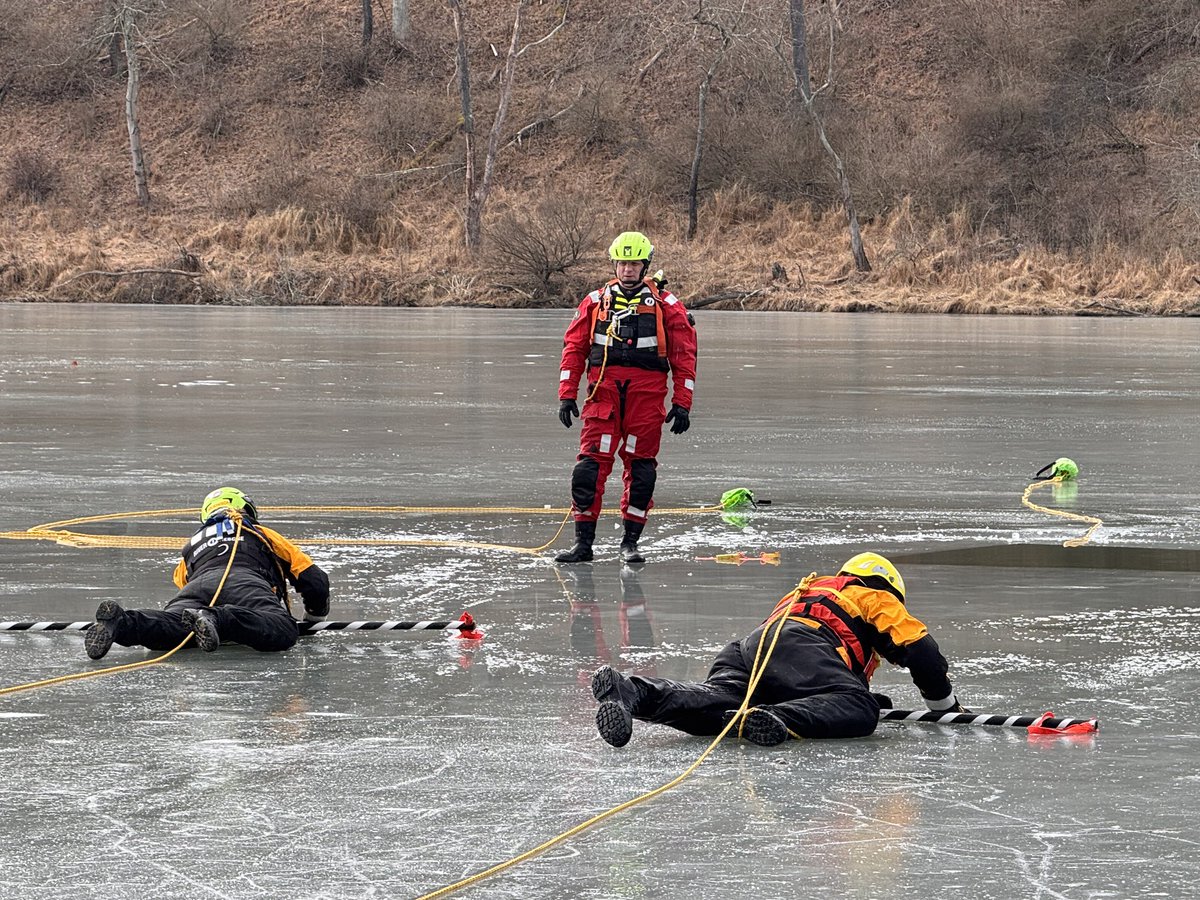 Had a great time with a great group doing some ice rescue training last week!