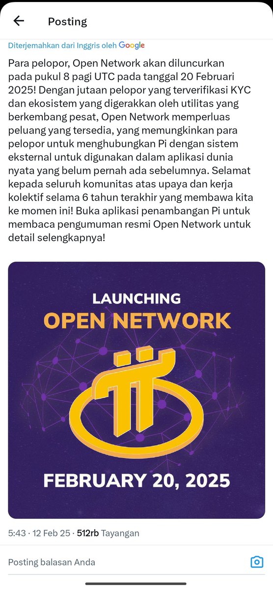 Semoga ini beneran, jangan sampai ada penundaan lagi ya....
#PiNetwork2025 #Picoreteam 
#bitcoin #OpenMainNet #BlockchainEcosystem