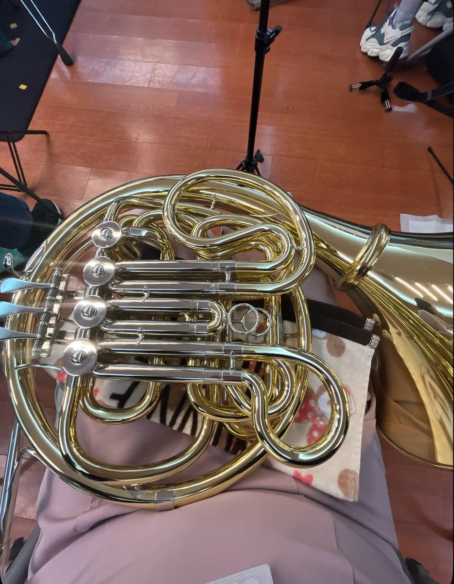 昨日でした！！お疲れ様です🙌🏻

4ヶ月ぶり外部Hr&amp;1年ぶり1stでした📯
普段4thだから新鮮で楽しかった🥰🥰

HrとTp雰囲気良くて目の前のCl上手くて爆音で幸せでした🫶🏻

#ゆーすけオフ