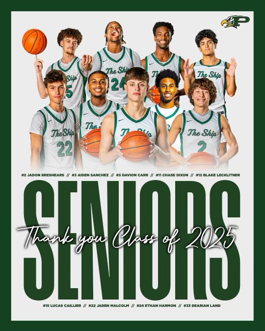 Can’t thank our seniors enough for an awesome 4 years playing at PHS!

Finished the regular season with a record of 23-8 and we’re not done yet!