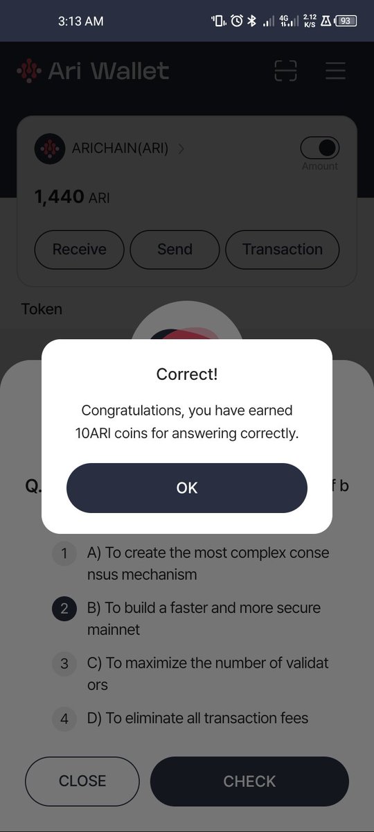 KingSui_01's tweet photo. AriChain (Ari Wallet) Daily Quiz*

👉Date: 12/02/2025
🎁Reward: 10 ARI
Download from playstore and use referral code: 67ab62151542a

✅Today Answer : Option 2 ( B )

#Arichain #Ariwallet https://t.co/6q9Xea5lMF