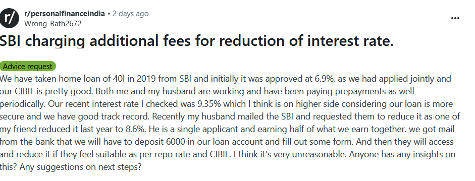 The biggest scam in India is floating rate loans
When RBI increases rate - variable rate rises
When RBI reduces rate - request bank, pay conversion charges

Why is RBI allowing such malpractices ? 
Are you a victim of such loans and charges?

Govt keeps eye on rate transmission.