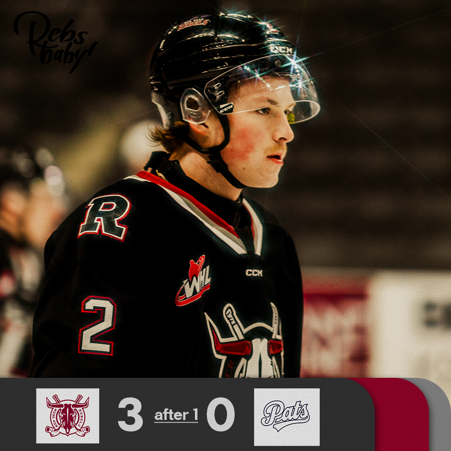 Closing out the first, up by 3⃣!

#RDREBELS | #WHL