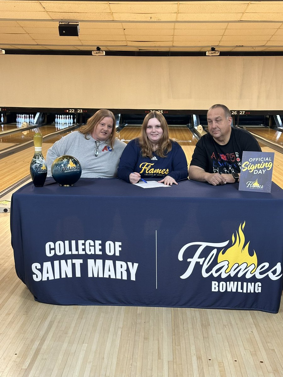 Mr. Nelson (@jnelsonalhs) on Twitter photo Reagan Minor signed to bowl at College of Saint Mary today. Congratulations to Reagan and her entire family on this exciting achievement. #Futureflames <a href="/ALHSathletics/">Council Bluffs Abraham Lincoln Lynx</a> <a href="/CBCommSchool/">CB Community School</a> <a href="/d2mart/">Derek Martin</a> Reagan Minor signed to bowl at College of Saint Mary today. Congratulations to Reagan and her entire family on this exciting achievement. #Futureflames <a href="/ALHSathletics/">Council Bluffs Abraham Lincoln Lynx</a> <a href="/CBCommSchool/">CB Community School</a> <a href="/d2mart/">Derek Martin</a>