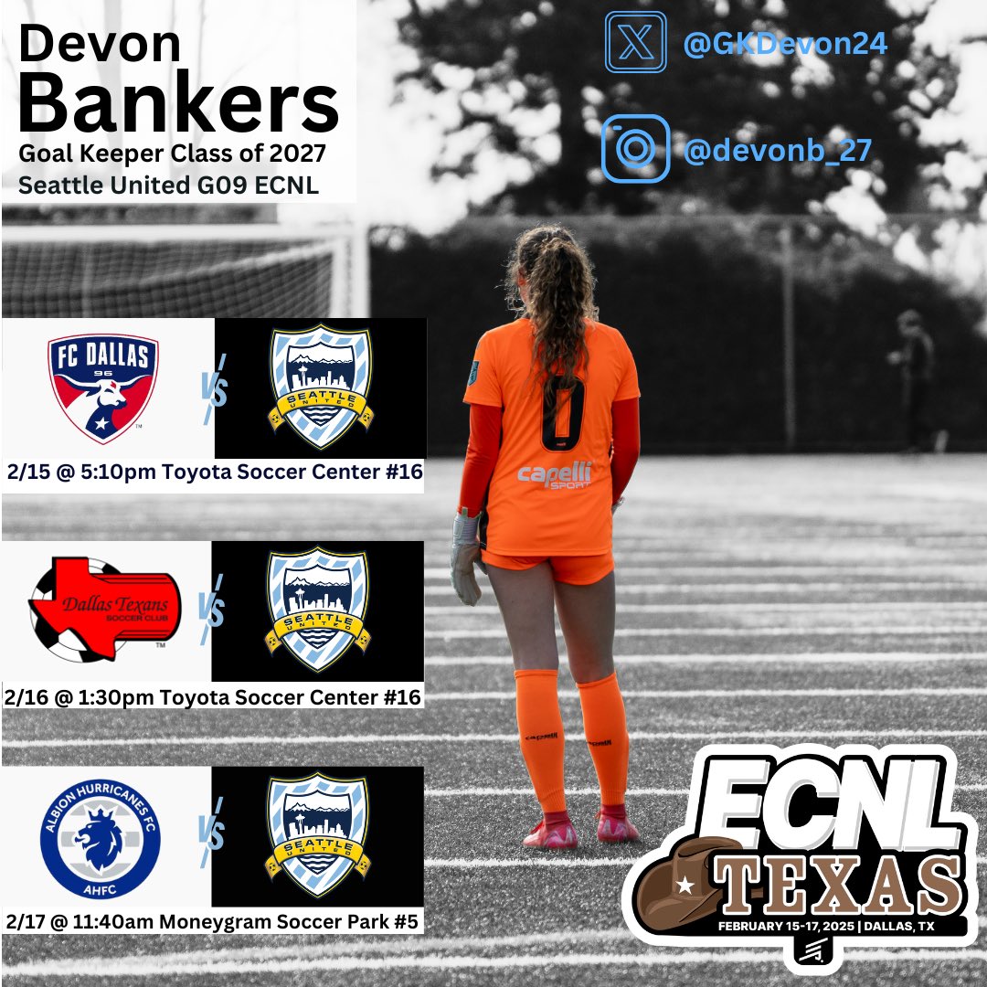 Devon Bankers (@gkdevon24) on Twitter photo Super excited to this upcoming weekend in Dallas, Texas!!!🤠 I hope to see all Y’ALL there!
<a href="/ImYouthSoccer/">ECNL/GA/Recruiting/College Soccer</a>
<a href="/ECNLgirls/">ECNL Girls</a>
<a href="/PrepSoccer/">Prep Soccer ⚽️</a>
<a href="/prepsoccsheldon/">Sheldon Shealer</a>
<a href="/coldbrew25/">Jake Murry</a>
<a href="/TopDrawerSoccer/">TopDrawerSoccer</a>
<a href="/TopPreps/">SPORTS NEWS, VIDEOS, GRAPHICS, EXPOSURE & MORE</a>
<a href="/ImCollegeSoccer/">College Soccer Truth ™</a>
<a href="/TheSoccerWire/">SoccerWire</a>
<a href="/TexasSoccer/">Texas Soccer</a>
<a href="/TCUSoccer/">TCU Soccer</a>
<a href="/DBUWomensSoccer/">DBU Women's Soccer</a> Super excited to this upcoming weekend in Dallas, Texas!!!🤠 I hope to see all Y’ALL there!
<a href="/ImYouthSoccer/">ECNL/GA/Recruiting/College Soccer</a>
<a href="/ECNLgirls/">ECNL Girls</a>
<a href="/PrepSoccer/">Prep Soccer ⚽️</a>
<a href="/prepsoccsheldon/">Sheldon Shealer</a>
<a href="/coldbrew25/">Jake Murry</a>
<a href="/TopDrawerSoccer/">TopDrawerSoccer</a>
<a href="/TopPreps/">SPORTS NEWS, VIDEOS, GRAPHICS, EXPOSURE & MORE</a>
<a href="/ImCollegeSoccer/">College Soccer Truth ™</a>
<a href="/TheSoccerWire/">SoccerWire</a>
<a href="/TexasSoccer/">Texas Soccer</a>
<a href="/TCUSoccer/">TCU Soccer</a>
<a href="/DBUWomensSoccer/">DBU Women's Soccer</a>