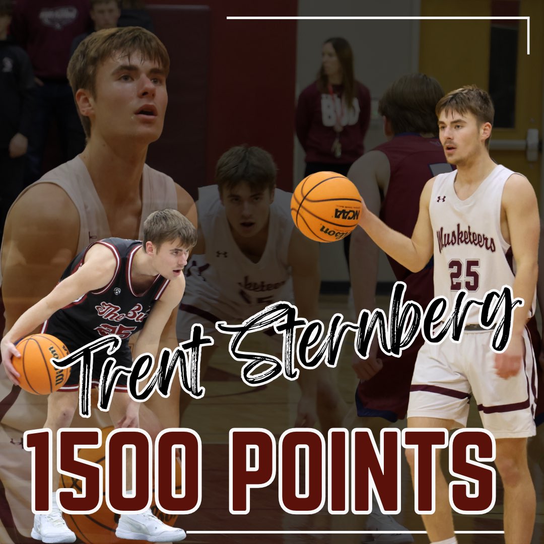 Congrats to our guy Trent Sternberg on passing the 1500 career point total! I’ve been blessed to witness them all! #FAMILY #redbud132