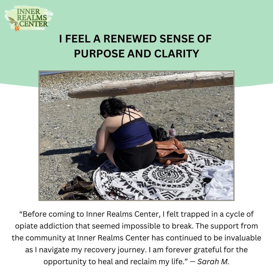 InnerRealmsVC's tweet image. "I gained insights about myself that I had never considered before, leading to a deeper understanding of my patterns and behaviors."  Read more about Sarah's story on our website and reclaim your life with Inner Realms Center.
innerrealmscenter.com/i-feel-a-renew…