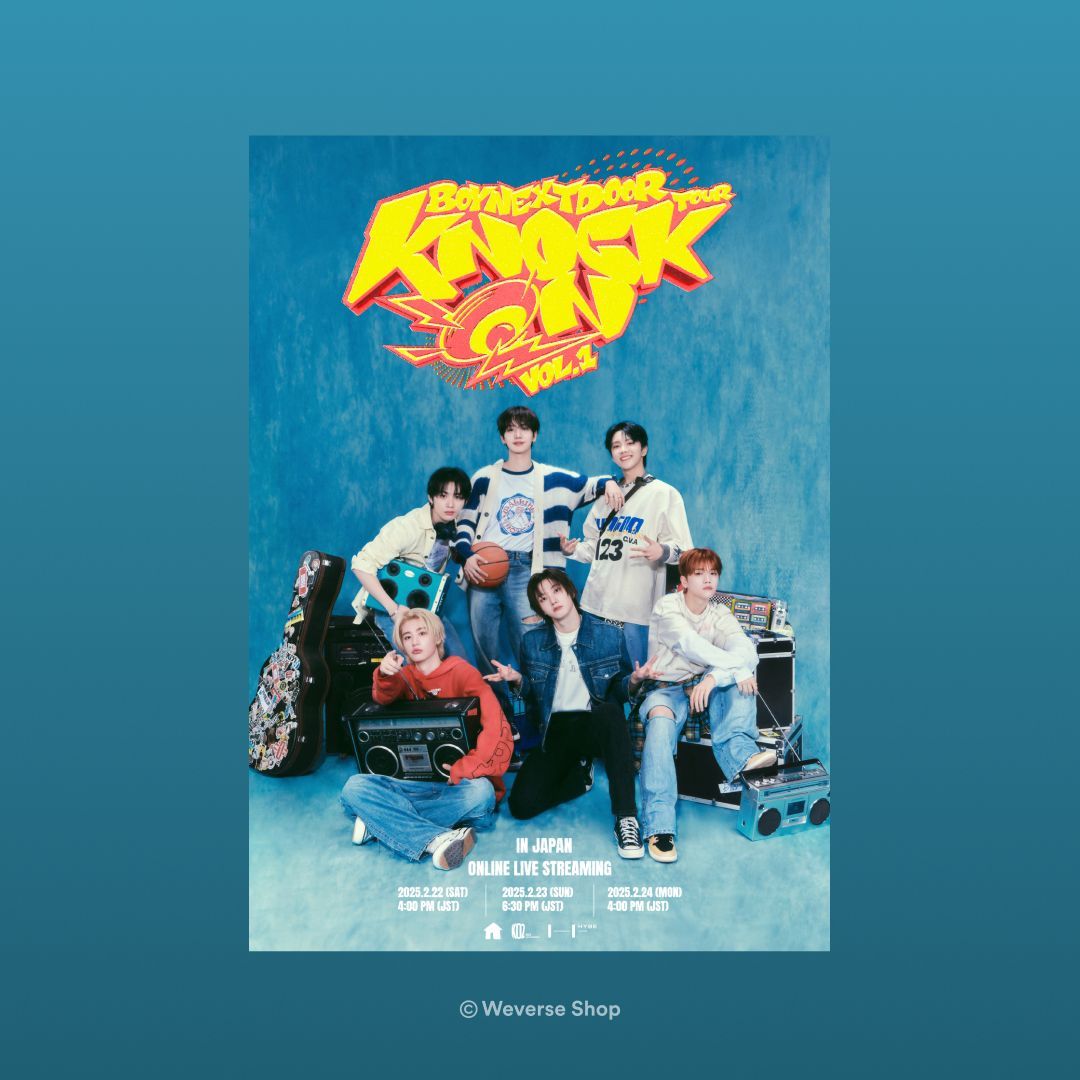 📢#BOYNEXTDOOR (<a href="/BOYNEXTDOOR_KOZ/">BOYNEXTDOOR</a>) TOUR 'KNOCK ON Vol.1' IN JAPAN 온라인 라이브 스트리밍 이용권 오픈!
일본 투어를 전 세계 ONEDOOR와 함께!

현장의 열기 그대로! 실시간 스트리밍 &amp; 딜레이 스트리밍 지원
어디서든 Weverse Concerts에서 생생하게!

🗓️판매 기간: 2월 12일(수) 12 PM ~ 2월