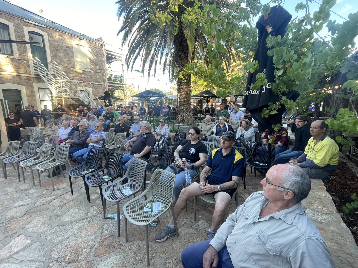 Paul Brown, NationalsWA Senate Candidate (@paul_brown1) on Twitter photo 🚨YORK FIREARMS FORUM🚨
More than 100+ firearms owners attended our York forum last night to hear how <a href="/ShaneLoveMW/">Shane Love MLA</a>, <a href="/LachlanHunter/">Lachlan Hunter MP</a>, <a href="/MiaDaviesMLA/">Mia Davies MLA</a> & Paul Fitzgerald, President, Sports Shooters Assoc will back law-abiding gun owners against a devious WA Labor govt
<a href="/senbmckenzie/">Senator The Hon. Bridget McKenzie</a> 🚨YORK FIREARMS FORUM🚨
More than 100+ firearms owners attended our York forum last night to hear how <a href="/ShaneLoveMW/">Shane Love MLA</a>, <a href="/LachlanHunter/">Lachlan Hunter MP</a>, <a href="/MiaDaviesMLA/">Mia Davies MLA</a> & Paul Fitzgerald, President, Sports Shooters Assoc will back law-abiding gun owners against a devious WA Labor govt
<a href="/senbmckenzie/">Senator The Hon. Bridget McKenzie</a>