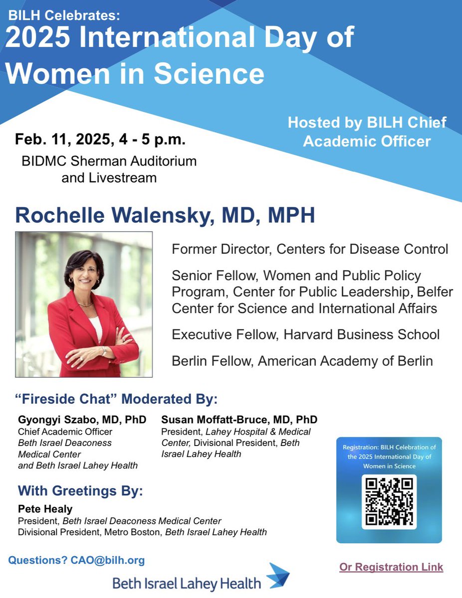 Martí Ortega-Ribera, PhD (@martior92) on Twitter photo Amazing talk from <a href="/RWalensky/">Rochelle Walensky, MD, MPH</a> to celebrate the International Day of #women and #girls in #STEM and #science! 👩🔬👩🏼💻💪👏
How important is to create #trust in your team and how impactful is to take (small) #action in the right direction!
<a href="/BIDMC_Research/">BIDMC Research</a> <a href="/BIDMChealth/">BIDMC</a> Amazing talk from <a href="/RWalensky/">Rochelle Walensky, MD, MPH</a> to celebrate the International Day of #women and #girls in #STEM and #science! 👩🔬👩🏼💻💪👏
How important is to create #trust in your team and how impactful is to take (small) #action in the right direction!
<a href="/BIDMC_Research/">BIDMC Research</a> <a href="/BIDMChealth/">BIDMC</a>