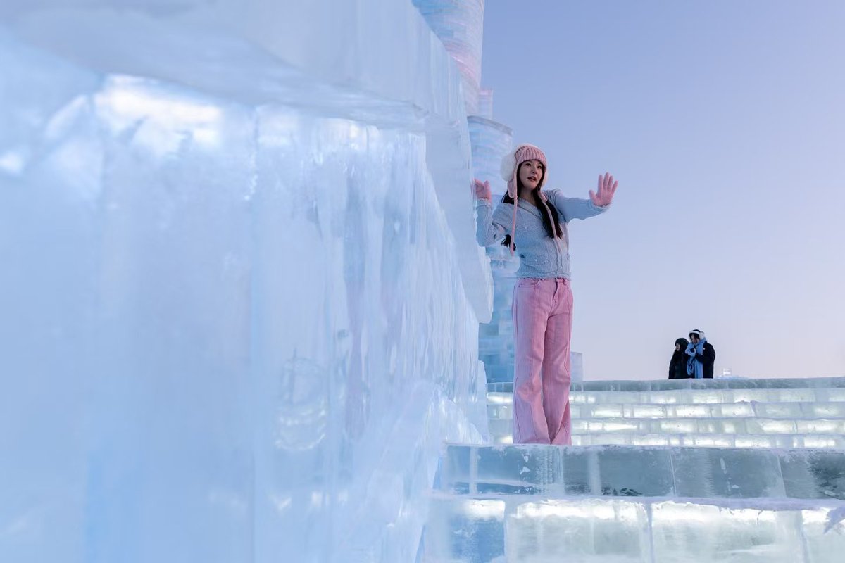 这是冬天里的哈尔滨  冰雪王国 #哈尔滨冬奥会