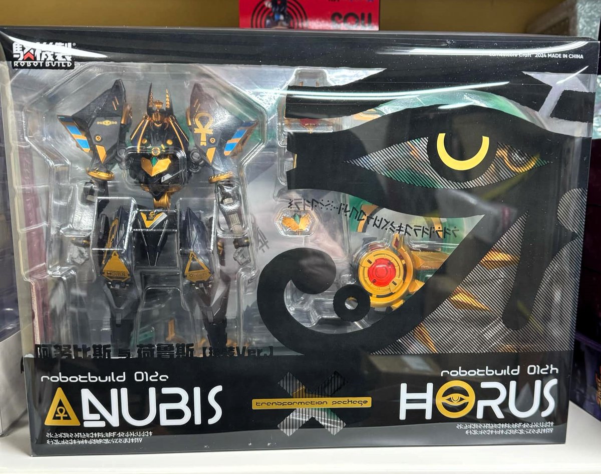 HobbyGenki's tweet image. ✨New RELEASE✨
Buy NOW  and save 15%🤑
ROBOT BUILD RB-12ah ANUBIS & HORUS Transformation Package Action Figure
bit.ly/40TFpSv
#robotbuild
