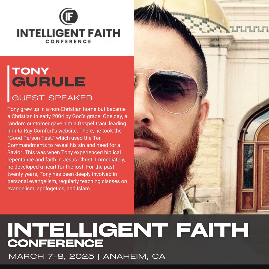 NtelligentFaith's tweet photo. Register for the Intelligent Faith Conference 2025, March 7-8 at Cornerstone Church Anaheim. Secure your spot today! https://t.co/wKke1kvOAS https://t.co/XVpMKV0w8J