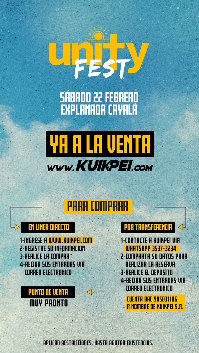 iglesiafdr's tweet image. #UnityFest sábado 22 de febrero, explanada Cayala 
Levantemos juntos en Guate el nombre de Jesucristo!