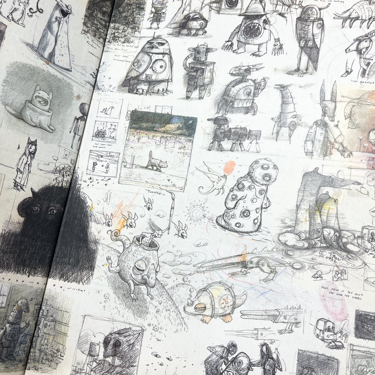 ショーン・タンの「クリーチャー 絵、スケッチ、そしてエッセイ」がきた!
分厚い!読み応えありそう!嬉しい〜! 