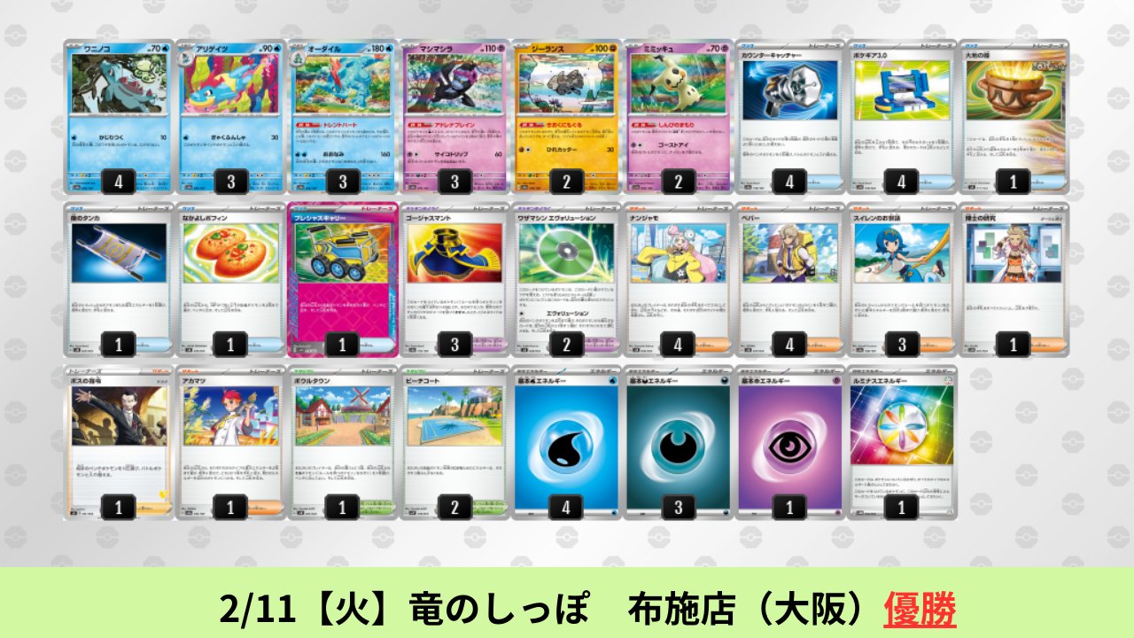 オーダイル・イワパレス　ハイレアリティデッキ プレシャスキャリー搭載 オーダイル・イワパレスハイレアリティデッキ プレシャス