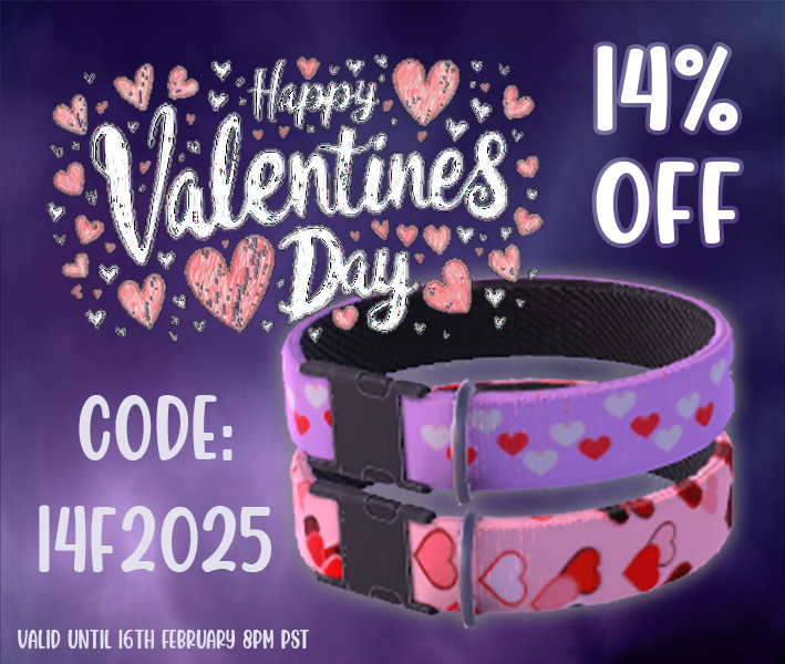 Reava_VR's tweet image. Ready for Valentines day?
The first ever sale of the CHIRP collars is here, and you get a bonus two materials for the occasion~

Haven't got a collar for yourself or your date?
Use code 14F2025 &amp;amp; grabs yours now on Gumroad and Jinxxy for 14% off starting now! ^^