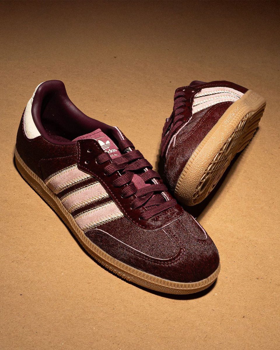 adidas Samba "Pony Hair" in burgundy
