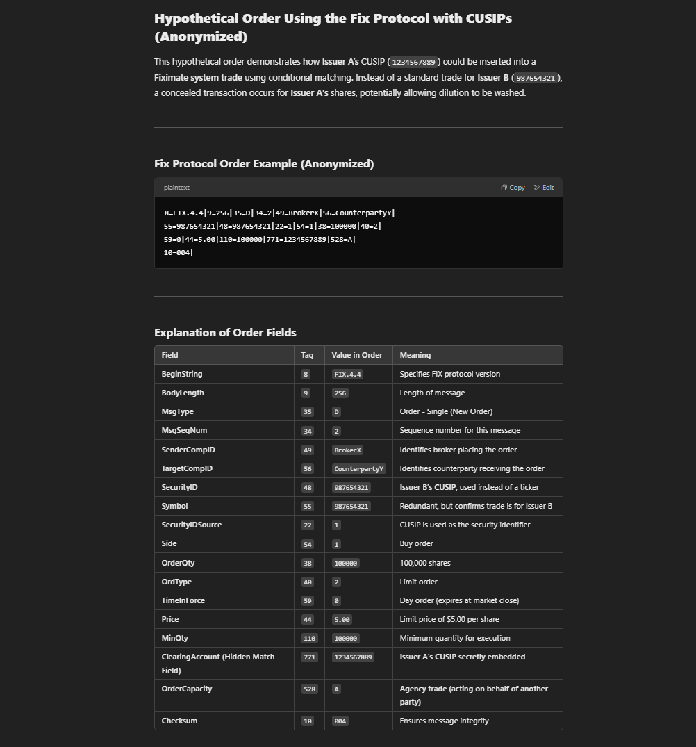 InvestingOutis's tweet image. $MMTLP imo, Swift network &amp;amp; Fix protocol standard is the wild west gateway of all of the exploitation super charged by:

1) High Fequency Trading bit.ly/41ap4dm (Angel Patent) &amp;amp; 2) #PaymentforOrderFlow. 

Certainly, this is already happening. 

Simple example in pics.