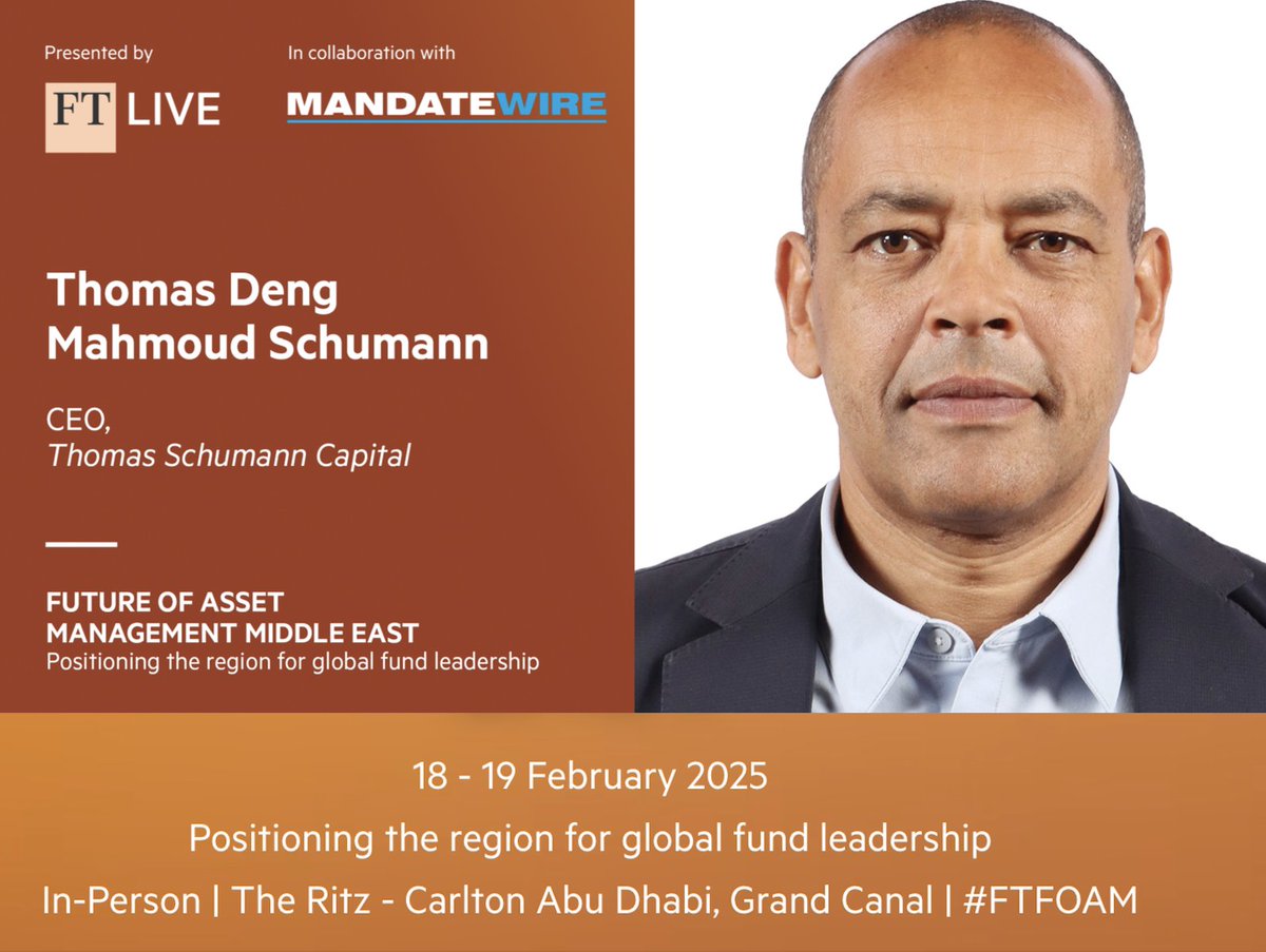 thomasschumann's tweet photo. @DIFC Green finance meets Water Security: Investing in the Gulf’s sustainable future", Abu Dhabi
SESSION Tue Feb 18, 2:45 PM - 3:25 PM GMT +4  (40 min) https://t.co/ylenymZZWi