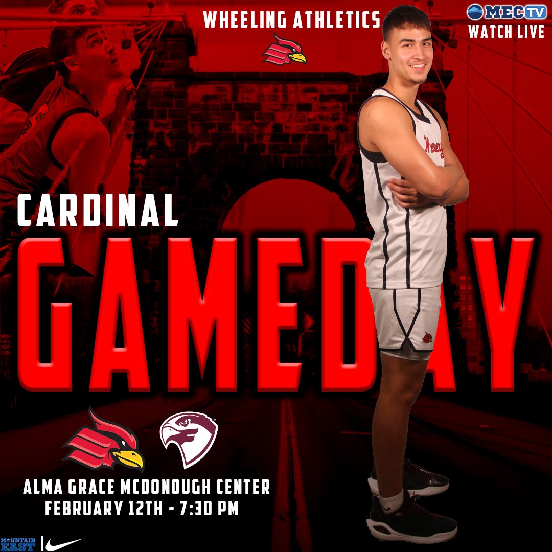 Wheeling U Athletics (@wucardinals) on Twitter photo Our final stop on this Cardinal's GameDay is back in the Alma Grace McDonough Center. <a href="/WU_MBB/">Wheeling University Men’s Basketball</a> wraps up today's doubleheader when they battle #12 Fairmont State at 7:30 PM #GoCards
🎥 Watch Live: mountaineast.tv/?B=1321965
📈 Live Stats: wucardinals.com/sidearmstats/m… Our final stop on this Cardinal's GameDay is back in the Alma Grace McDonough Center. <a href="/WU_MBB/">Wheeling University Men’s Basketball</a> wraps up today's doubleheader when they battle #12 Fairmont State at 7:30 PM #GoCards
🎥 Watch Live: mountaineast.tv/?B=1321965
📈 Live Stats: wucardinals.com/sidearmstats/m…