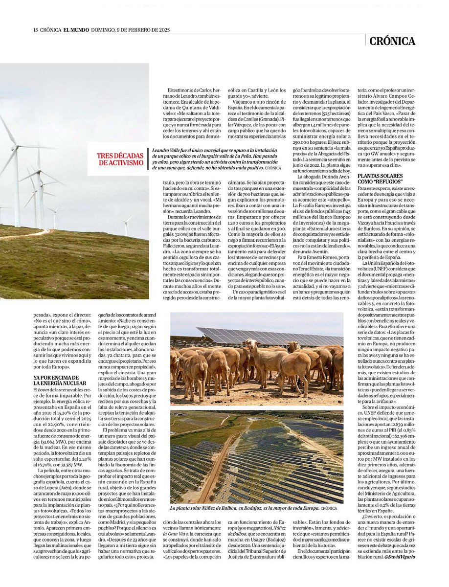 NoMatCCastello's tweet photo. "Nos ofrecían el paraíso,🌈
 pero todo fue una miseria"💩

▶️Aprenem de les experiències dels territoris per on ja han passat "les corbates verdes" a arrasar i no cometem els mateixos errors

✍️Reportatge publicat a @elmundoes versió paper el passat 9 de febrer👇 https://t.co/5TtSZRhCTM