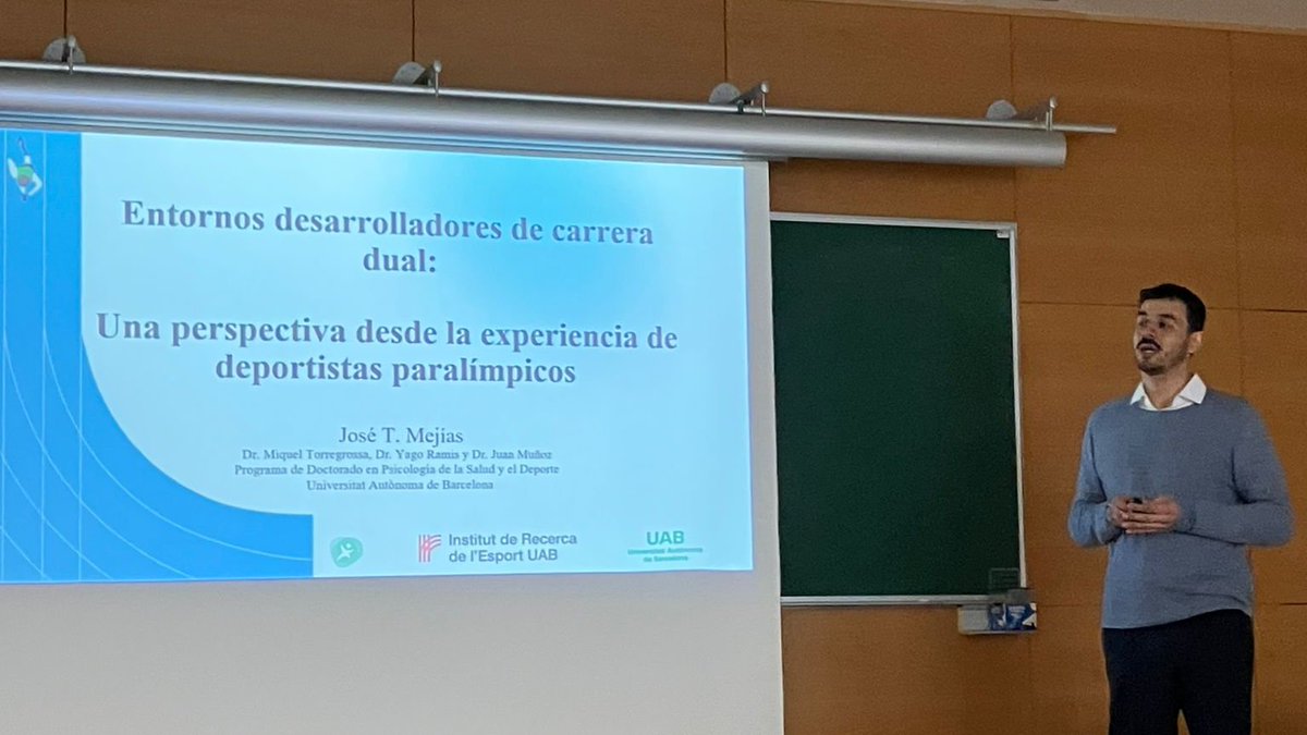 🎓Enhorabuena al Dr. José Mejías Riquelme, investigador predoctoral del IRE y miembro del GEPE, por la defensa de su tesis doctoral:

 "Entornos desarrolladores de #carreradual: una perspectiva desde la experiencia de #deportistas #paralímpicos"

 #UABEsport #doctorat #Psicologia