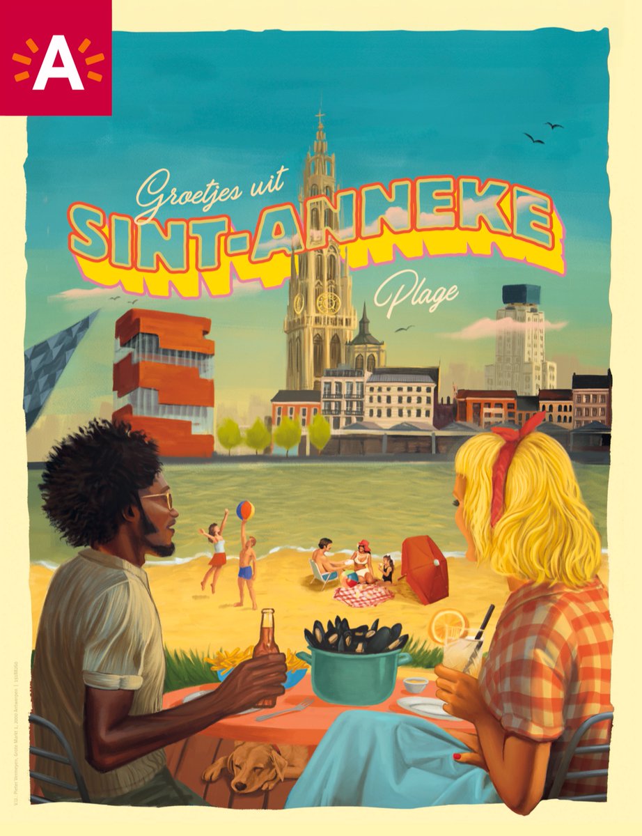 Ik kreeg het leuke nieuws van <a href="/Stad_Antwerpen/">Stad Antwerpen</a> dat je mijn affiche nu ook gratis in Het Steen kan verkrijgen als poster en postkaart! ❤️