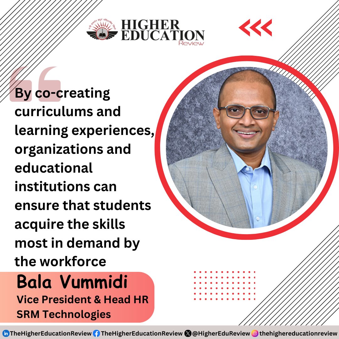HigherEduReview's tweet image. Bridging the Skills Gap: The Role of Industry-Academia Collaboration in Shaping Future Talent

Bala Vummidi, Vice President &amp;amp; Head HR, @SRMTechOfficial

Read more: lnkd.in/d9VWbMBA

#humanresourcemanagement #SRMTechnologies #educationsystems #technologicaladvancements