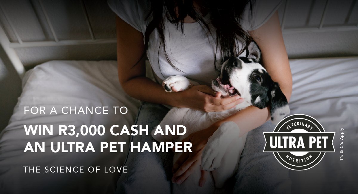 KFMza's tweet photo. 💕🐾 #TheFlashDrive & #UltraPet want to see the bond you share with your furry friend for a chance to WIN R3000 + an Ultra Pet Hamper! 🎉
📸 Post a pic/video & tag @UltraPet_za & @KFMza with #TheScienceOfLove & #UltraPet to enter!
Ts&Cs apply: https://t.co/QaiFTrbxiW https://t.co/jPJxXT9Vdb