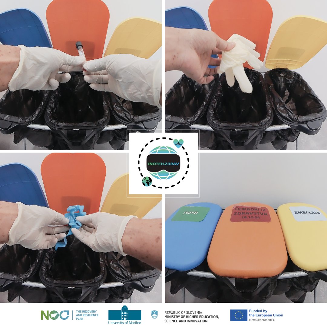 INOTEH-ZDRAV (@inotehzdrav) on Twitter photo ๐งค In which bin do we dispose of protective gloves? Drop your answer in the comments! ๐๐ฅธ
๐ The video will soon be available to the students of theย <a href="/UMariborFHS/">UM Health Sciences</a>
#univerzavmariboru #NOO #NextGenerationEU #EUsredstva #MVZI #InTECHiE #inotehzdrav ๐งค In which bin do we dispose of protective gloves? Drop your answer in the comments! ๐๐ฅธ
๐ The video will soon be available to the students of theย <a href="/UMariborFHS/">UM Health Sciences</a>
#univerzavmariboru #NOO #NextGenerationEU #EUsredstva #MVZI #InTECHiE #inotehzdrav