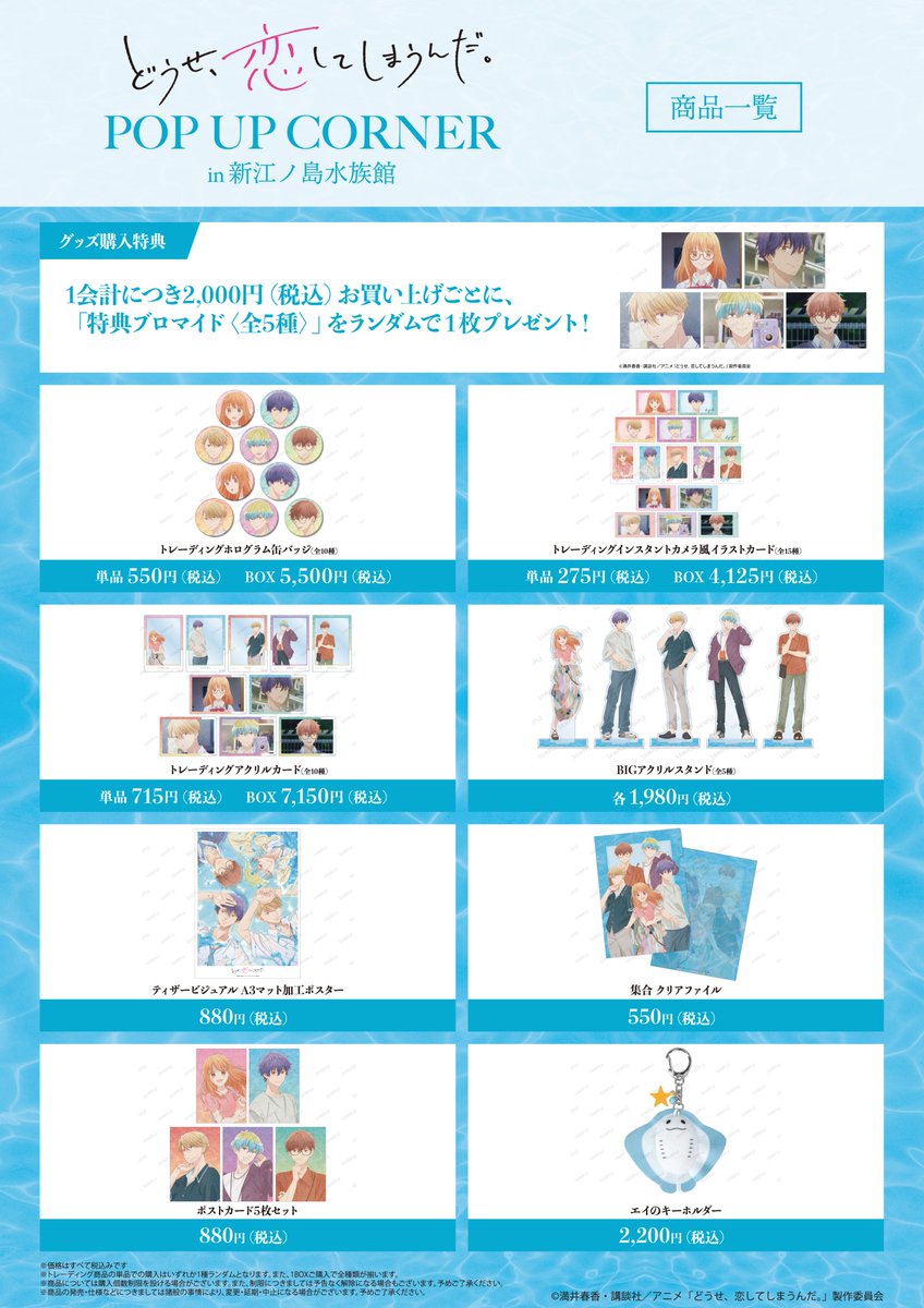 📢詳細情報を解禁！ ＼ 「TVアニメ「どうせ、恋してしまうんだ。」POP