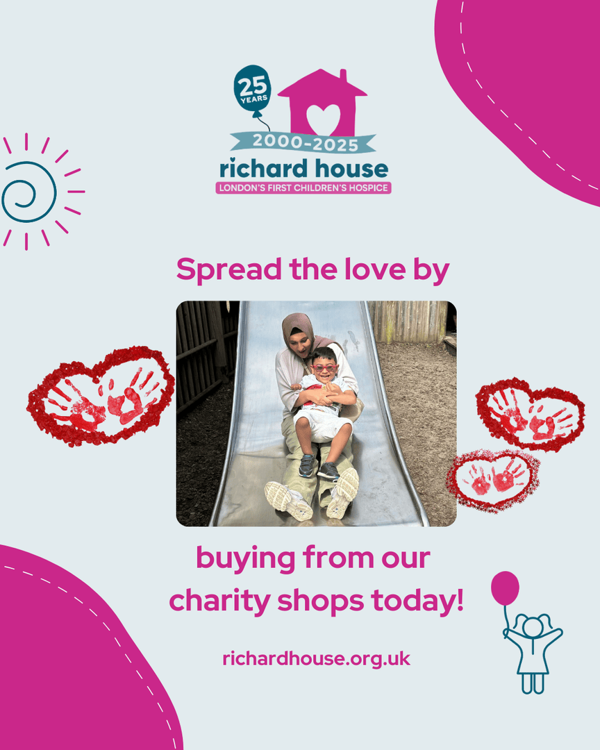 💖 This Valentine's Day, spread the love in a way that truly matters! 💖

Shop with love at our charity shops, where every purchase helps support children with life-limiting conditions and their families

Find our shops here: richardhouse.org.uk/shop/ 

#ValentinesDay
