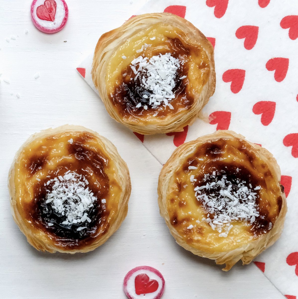 Show your special person you care this Valentines Day ❤️ and what better way than with Pastel de Nata?! 

#Bath #CityofBath #BathEngland #BathCity #BathSomerset #Food #Foodie #Yummy #Foodgasm #Portuguese #Portugal #PasteldeNata #Cardiff #CardiffCity #CardiffBay #Wales